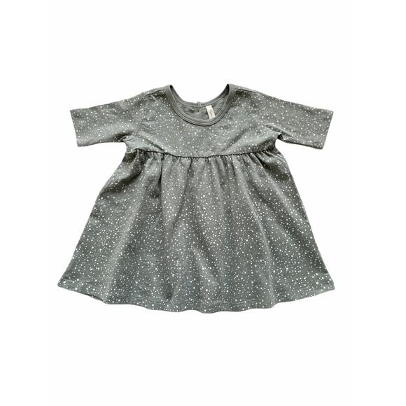 Rylee + Cru Dusty Blue Snow Finn Dress Size 3-6m - Picture 1 of 5